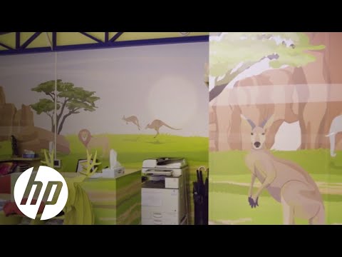 HP Erfolgsgeschichte mit Flachbettdrucker und Rollendrucker Latex R2000