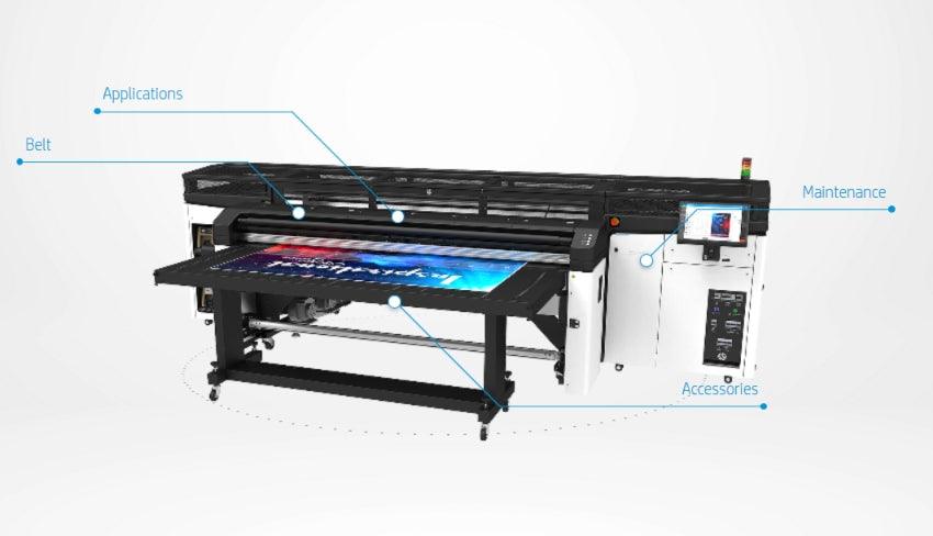 Teile des Flachbettdrucker und Rollendrucker Latex R2000 Plus