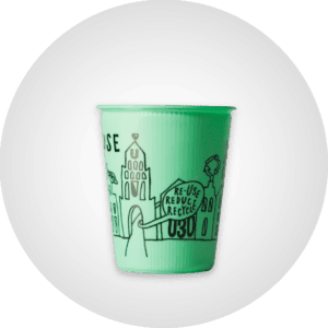 Plastikbecher bedruckt Digitaldruck