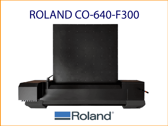 Flachbettdrucker CO-640-F300 von Roland DG Sicht von oben
