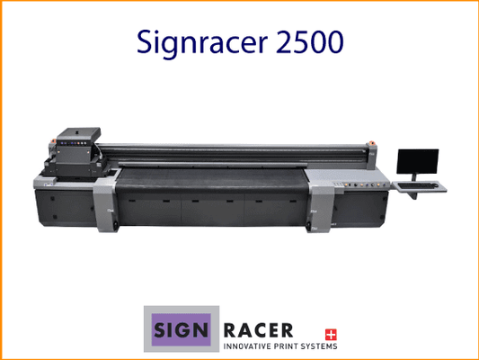  Großformatiger Hybrid-LED-UV-Drucker SIGNRACER 2500  Vorderansicht