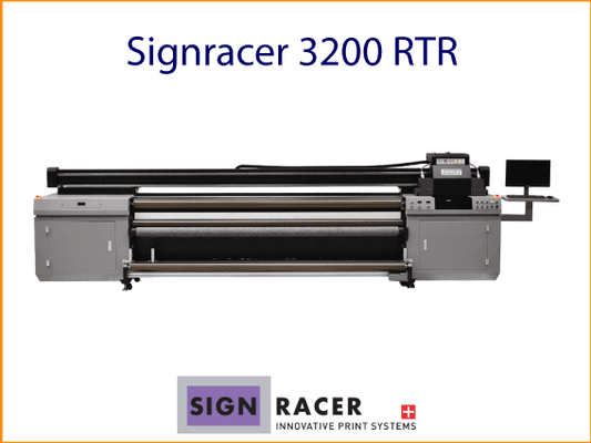 Großformatiger Rolle-zu-Rolle-LED-UV-Drucker 3200 RTR von SIGNRACER