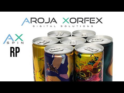 AROJA-XORFEX-RP2 Runddruckmaschine Digitaldruck Druckverfahren von Metalldosen, Flaschen, Plastikbechern usw.